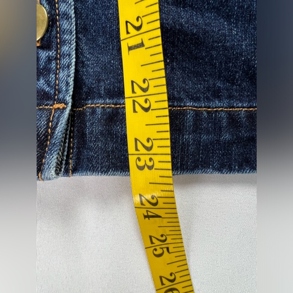 The J. Peterman Company Denim Button Skirt - Picture 6 of 7